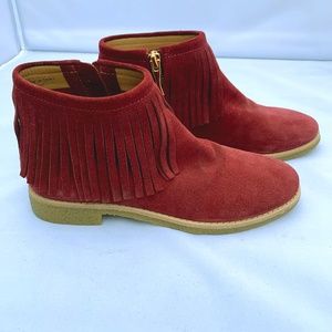 Kate Spade Betsie Fringe Booties - Size 6